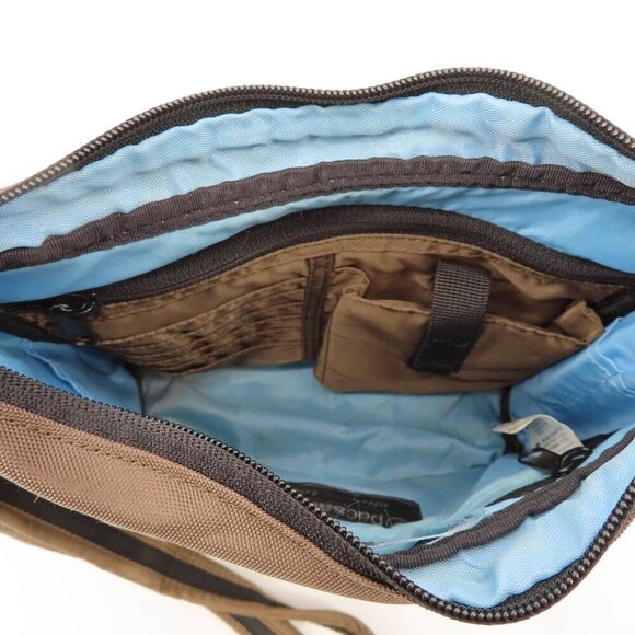 Pacsafe CitySafe 100 Brown Black Travel Security Crossbody Handbag Purse Bag - Picture 7 of 11